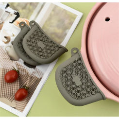1pcs Silicone Heat Insulation Oven Mitt Glove Casserole Ear Pan Pot Holder Oven Grip Anti-hot Pot Clip Kitchen Accessories