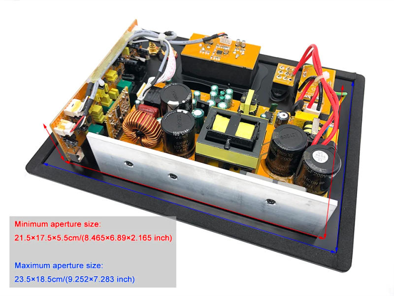 Description Picture 5 of item2025 NEW 110/220V HIFI Mono 350W Heavy Subwoofer Digital Active Power Amplifier Board Pure Bass Professional Home Audio System