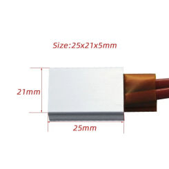 220 Degrees PTC Heater 25x21x5mm Electric Constant Temperature Ceramic Heater 36v 48v Aluminum Heating Element