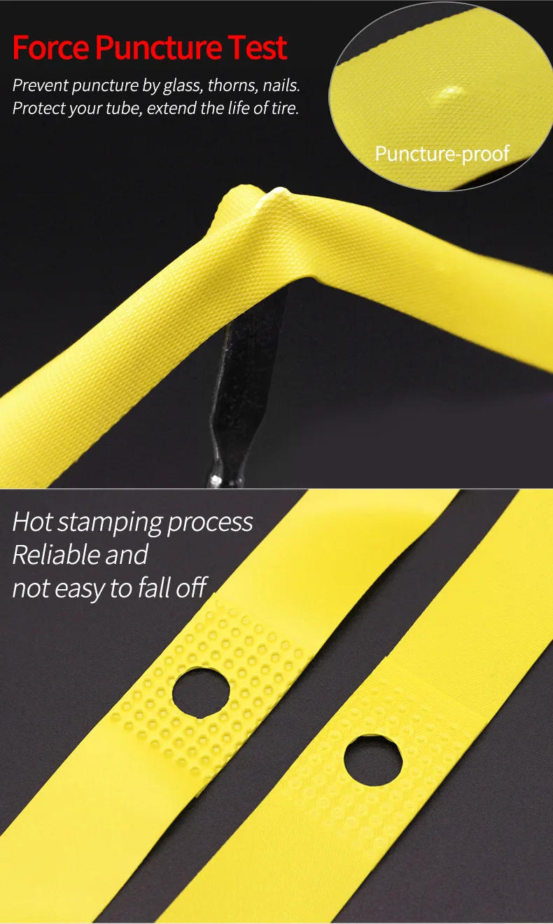 Description Picture 5 of item2pcs Bicycle Rim Strip Tire Liner Inner Tube Protector PVC Rim Tape for 700C 26 27.5 29 Inch MTB Road Bike Anti-Stab Tire Pad