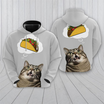 Funny Design Cat Graphic Sweatshirts Harajuku Fashion Women Hoody Casual Y2k Hoodie Animal Cats Pullovers Pet Cat's Tracksuit