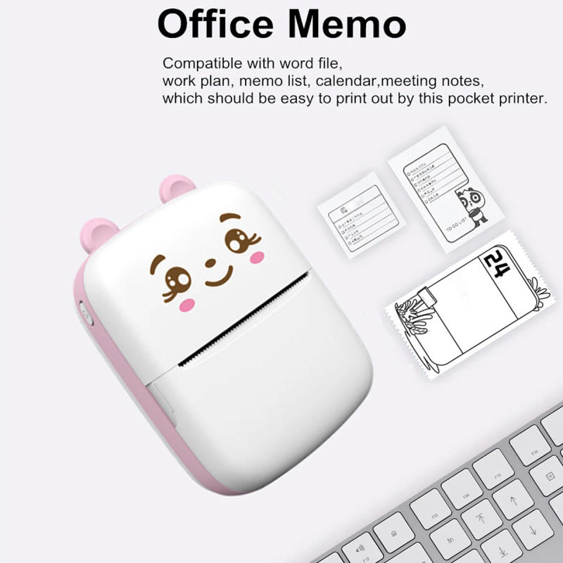 Description Picture 5 of itemMini Printer For IPhone And Android, Wireless Mini Photo Printer Label Printer, Portable BT Mini Thermal Printer For Printing La