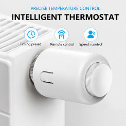 Smart Thermostat Radiator Actuator APP Voice Control Thermostatic Valve Controller Works Compatible With Alexa Google Home Alice