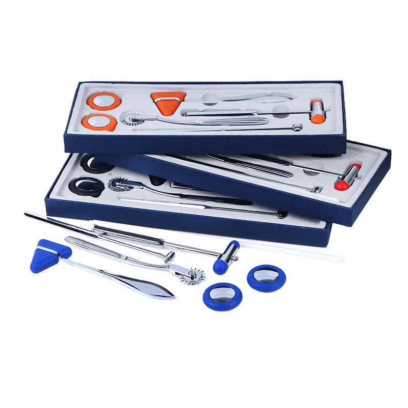 Description Picture 2 of item5Pcs Multifunctional Percussor Diagnostic Reflex Percussion Hammer Set Medical Neurological Massage Hammer Kit Health Care Tool