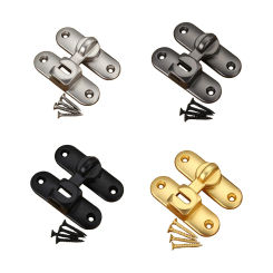 Barn Door Lock Latch Heavy Duty Bolt Locks 90° Installation Hardware 90 Degree Locks for Hotel Garage Cabinet Bathroom Office