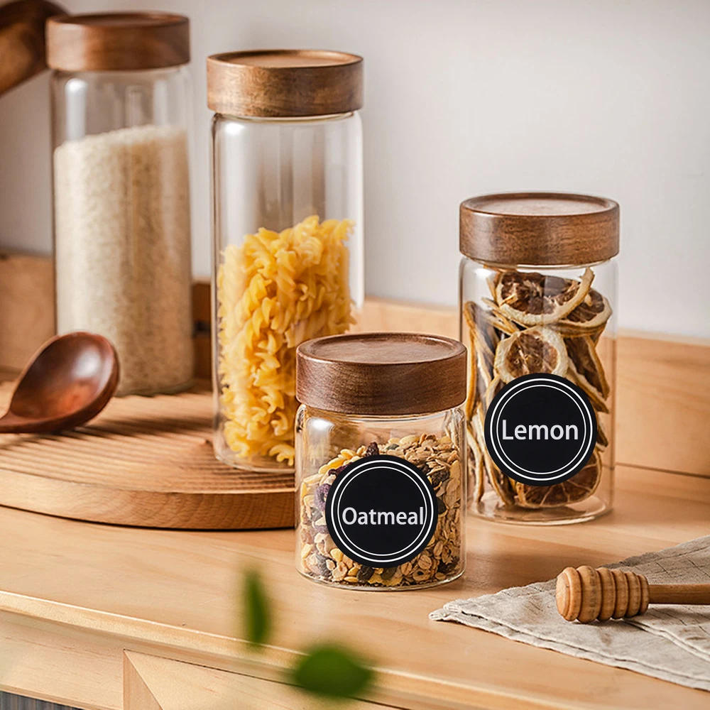 Description Picture 6 of item60/120Pcs Blackboard Stickers Labels Waterproof Self-adhesive Kitchen Seasoning Spice Can Label Jars Bottles Tags White Marker
