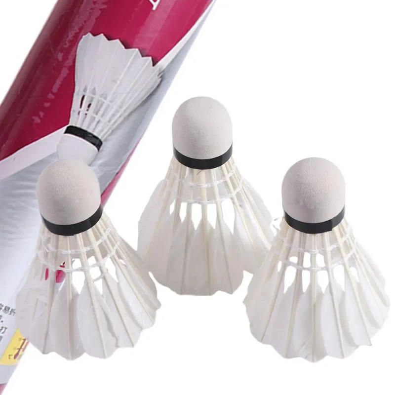 Description Picture 3 of itemFoam Head Badminton No.5 Professional Goose Down Badminton Ball Durable Lightweight Badminton Training Beginner Practice