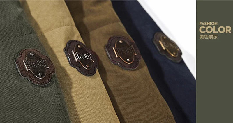 Description Picture 6 of item2024 Winter Men Parkas Jacket Cotton Padded Warm Coat Military Male Hooded Fleece Thick Long Cargo Outwear Windbreaker Jackets