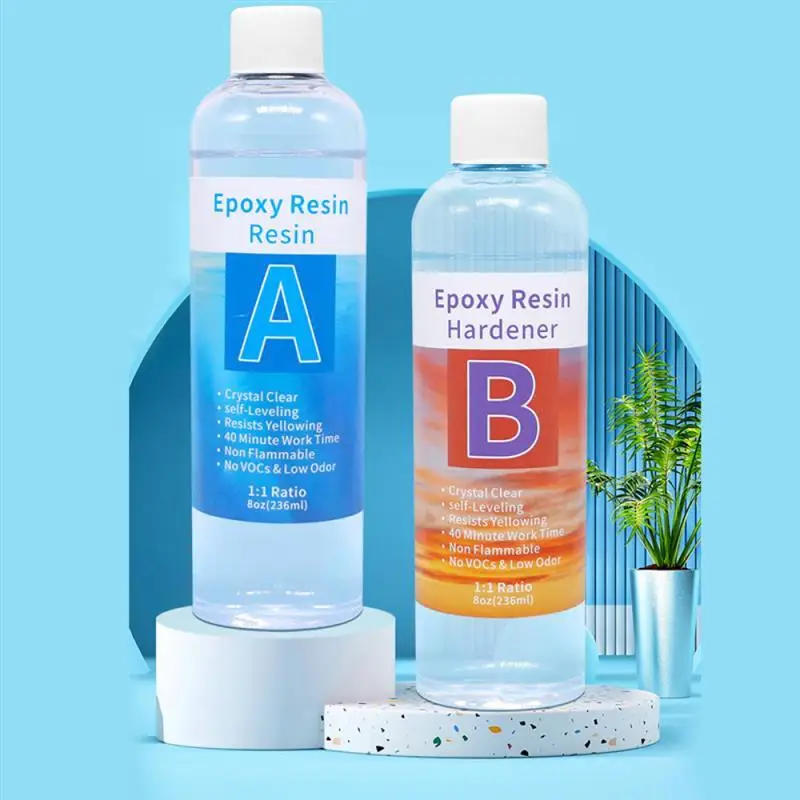 Description Picture 5 of item1:1 AB Resin Epoxy Glue Set High Adhesive Hardener Crystal Glue For DIY Resin Jewelry Making Accessories 100ml/500ml/1000ml