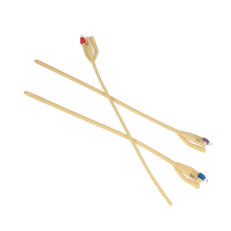 Description Picture 6 of item1pcs Foley Catheter Silicone Coated With Soft Valve Disposable Sterile Male Urethral Masturbation 3way Urinay Catheter