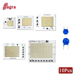 10Pcs/Lot LED Lamp Beads 220V 10W 20W 30W 50W 100W SMD Bulb 2835 No Need Driver for Outdoor FloodLight Chip Lamp