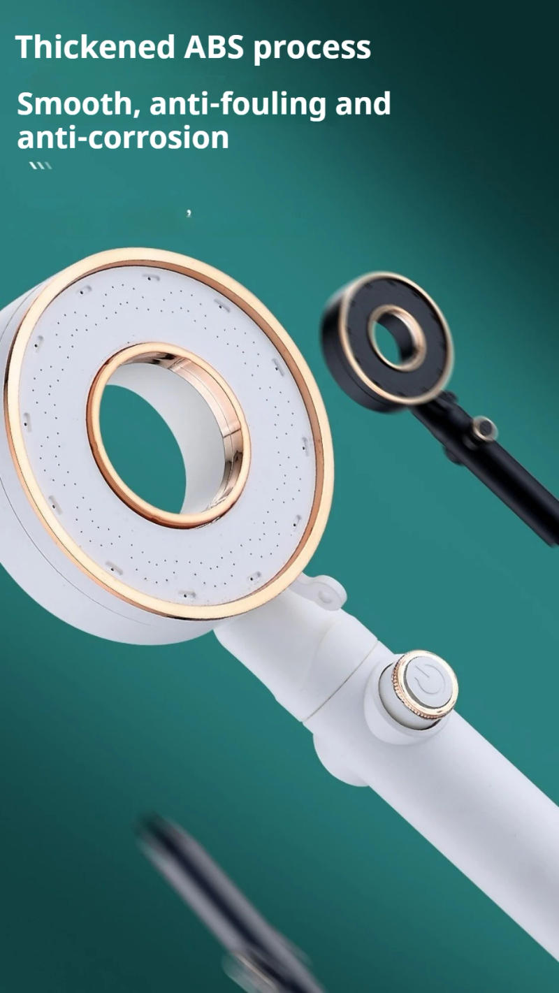 Description Picture 3 of item3 Modes Adjustable Showerheads High Pressure Shower Head Water Saving One-Key Stop Water Spray Nozzle Bathroom Faucet Accessory