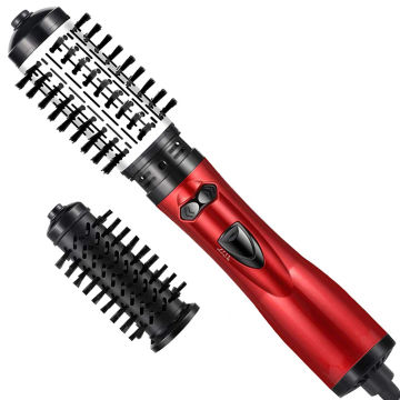 Hot Air Comb 2 In 1 Automatic Rotating Hair Dryer And Volumizer Brush One Step Straightening Curling Comb Styling Hot Air Comb