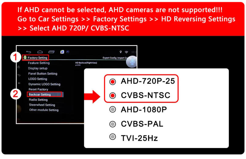 Description Picture 5 of itemSmartour AHD Vehicle Fisheye Lens HD Night Vision Golden Lens MCCD Car Rear View Reverse Backup Front Camera For Parking Monitor