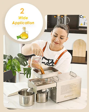 Description Picture 5 of itemUpgraded Oil Press Machine Automatic Oil Presser Cold Hot Press with Intelligent Control/LCD Touch Screen/ 6 Levels