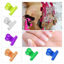 C Curve Nail Pinching Clips Multi Function Plastic Acrylic Nail Extension Paper Holder Multi Function Plastic Acrylic Pincher