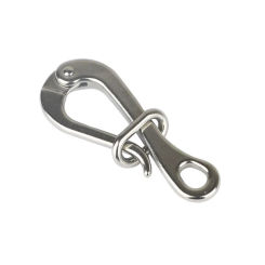 1PCS 316 Stainless Steel 100mm Pelican Hook & Eye with Quick Release link Crane Hooks for Sailing Boat Yacht Accessories