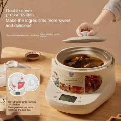 Japan Uncoated Electric Rice Pot with Iga Burnt Ceramic Inner Tank 3L Household Multifunctional Intelligent Clay Pot Rice Cooker