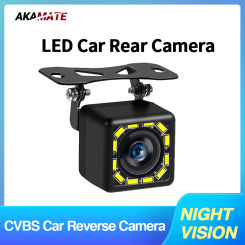 Car Rear Camera LED Rear view Vehicle Reversing Reversing HD Camera Light Night Vision Parking Camera Wide Angle