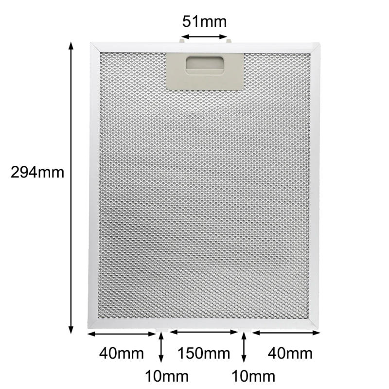 Description Picture 2 of itemCooker Hood Filter Mesh Range Hoods Vent Filters 294mm X 250mm Extractor Fan Filter Range Hood Metal Grease Filter