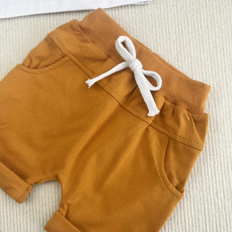 Description Picture 5 of item0-3Yrs Baby Boys Letters Clothes Set Cotton Casual Short Sleeve T-Shirts Tops Shorts 2Pcs Summer Toddler Kids Clothing Outfits