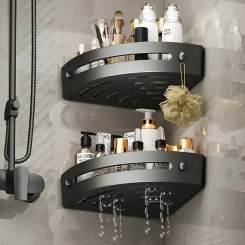 Bathroom Corner Shelf Tray Bathroom Wall Corner Shower Gel Bathroom Supplies Storage Rack Multi layer Storage Ornament Rack