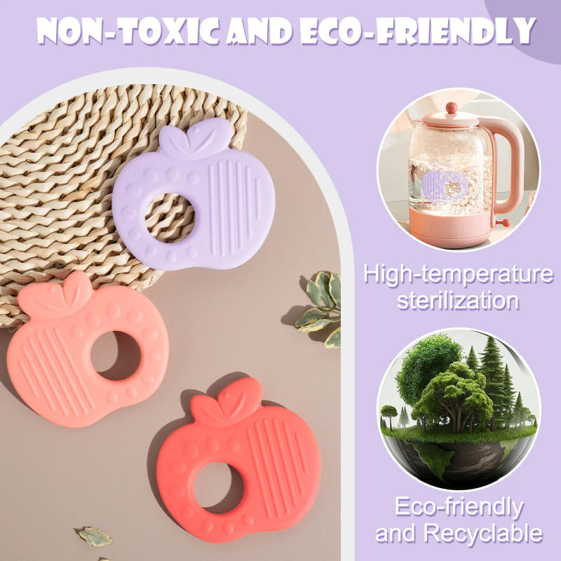 Description Picture 6 of itemColor Kids 1PCS Cartoon Shape Silicone Teether BPA Free Baby Chewing Toy Soft Teething Relief Soothing Sensory Toy 0-12 Months