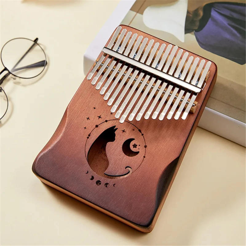 Description Picture 3 of itemKalimba Professional Thumb Piano Solid Wood Veneer 17/21 Keys Keyboard Musical Instrument Kalimba Thumb Piano Christmas Present