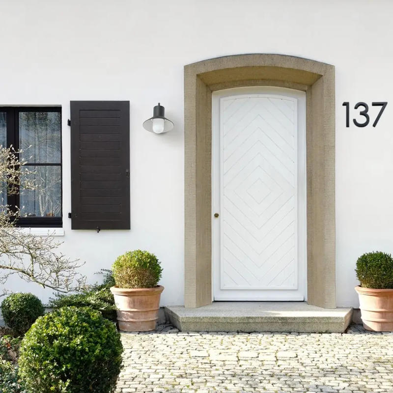 Description Picture 4 of item4inch/10cm Fashion ABS Acrylic Self-Adhesive 0 To 9 Number Plate Sign Numeral Tag Door Label