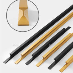 Hole free aluminum alloy door handle wardrobe door TV cabinet refrigerator door window balcony sliding door handle