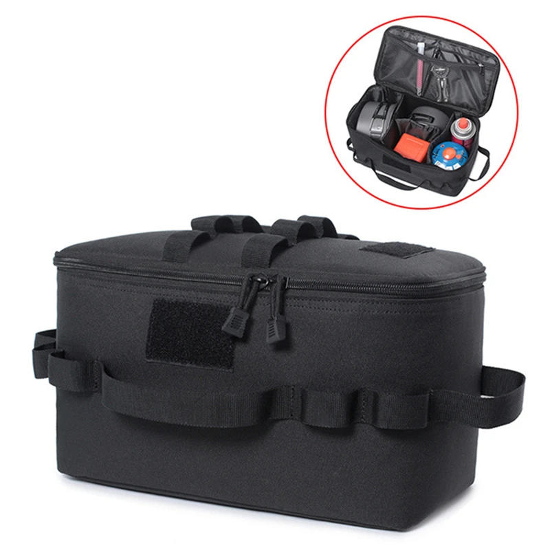 Description Picture 4 of itemRange Bag Molle System 600D Waterproof Gun Shooting Pistol Case Pack Khaki Hunting Accessories Tools Sling Bag Camping