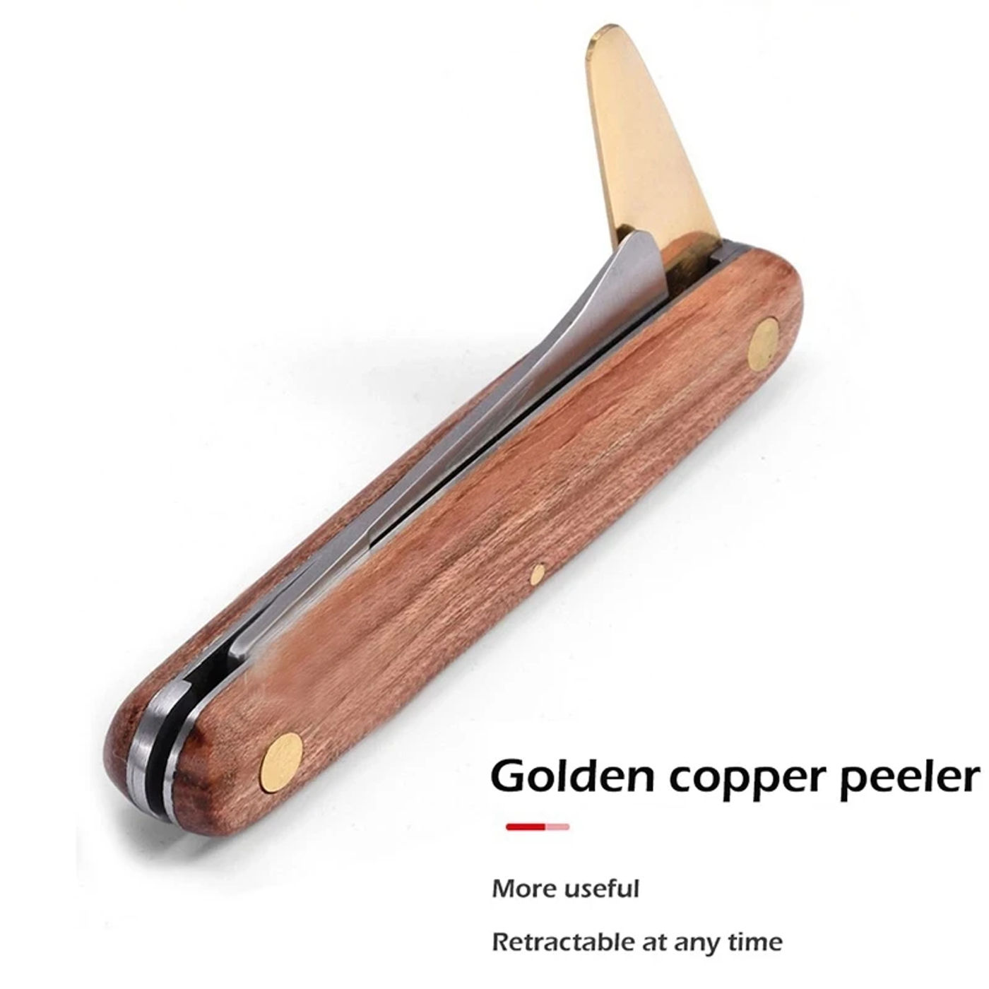 Description Picture 5 of itemNew Grafting Tools Foldable Grafting Pruning Knife Professional Garden Grafting Cutter Stainless Steel Wooden Handle Knife Tool