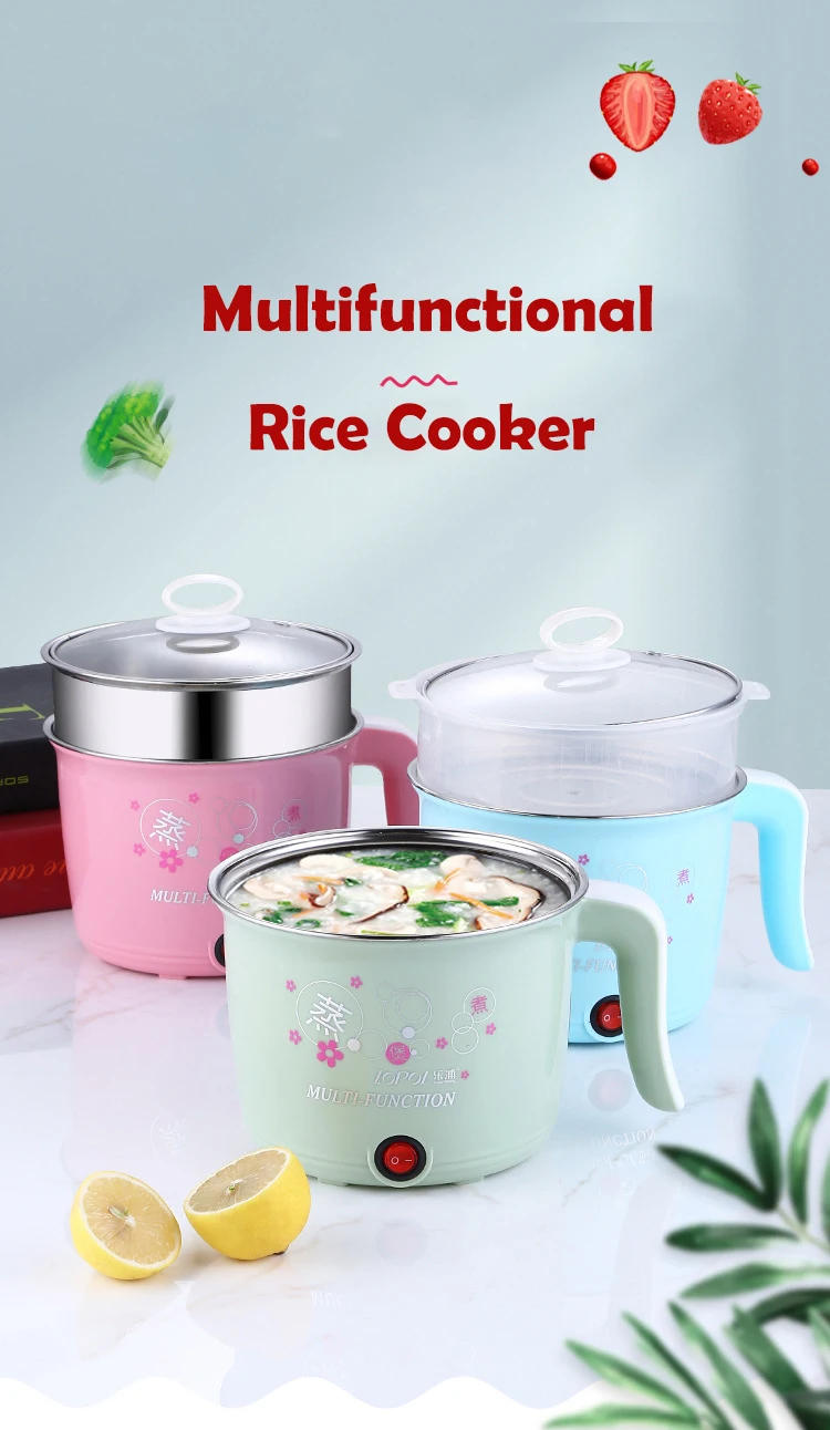 Description Picture 3 of itemMultifunction Electric Cooker Hot Pot 1-2 People Heating Pan Multi Ramen Pot Machine Mini Rice Cook Kitchen Appliance Korea 220V