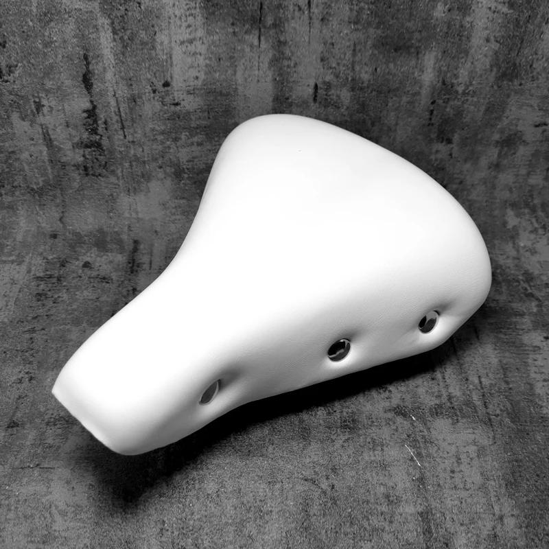 Description Picture 3 of itemFREE-Bicycle Saddle Vintage Leather Comfortable Seat Cycling Accessories Seatstay Rivet Bike Saddle G02