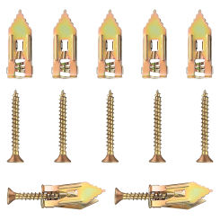 30/60/100pcs  drywall screws dry wall anchors and screws kit self drilling drywall anchors 12mmx30mm/12mmx40mm
