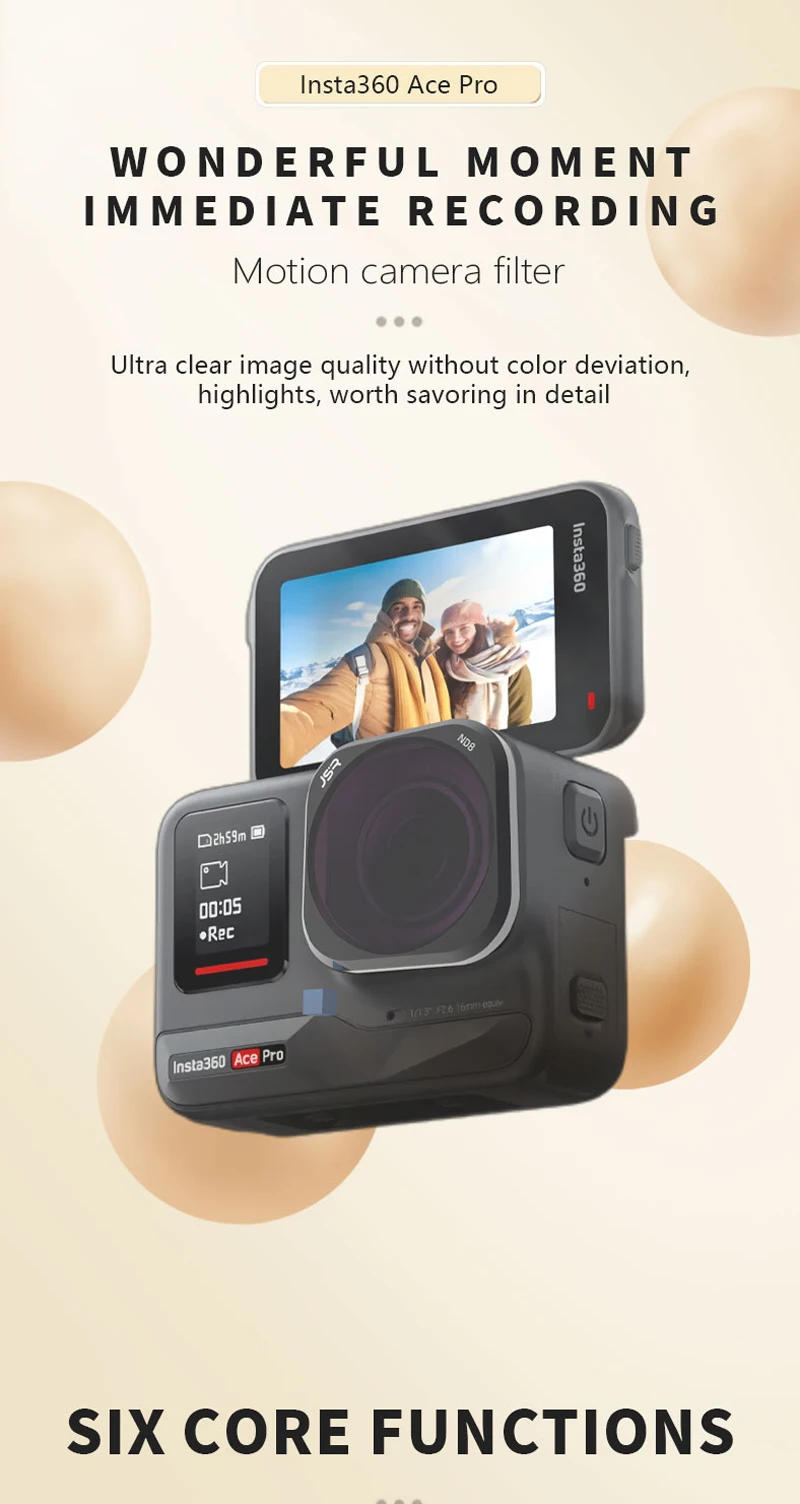 Description Picture 2 of itemFor Insta360 ACE PRO Lens Filter UV CPL ND Macro Night Polarizer Camera Lenses for Insta360 Ace Pro Camera Filters Accessories