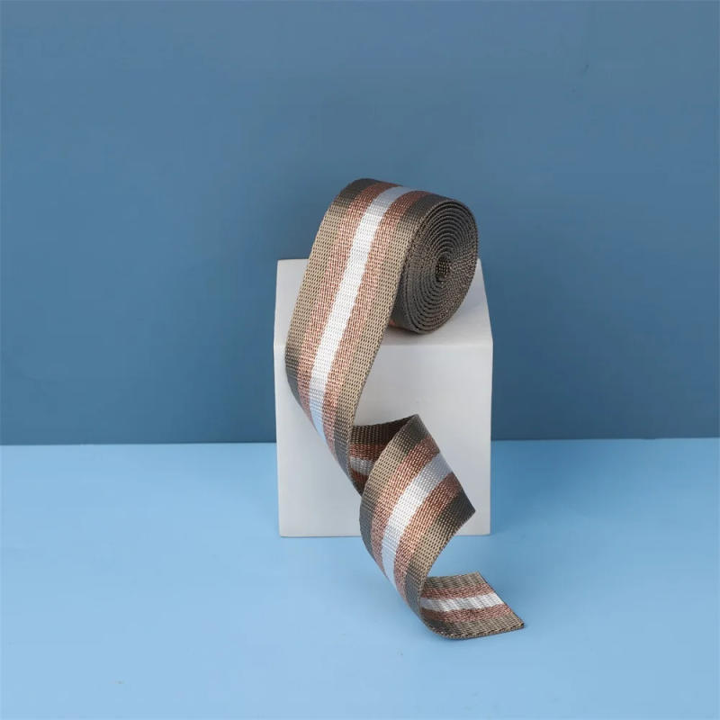 Description Picture 5 of item1/2/5Yards 38mm Nylon Webbing Contrast Color British Business Style Very Attractive Durable Luggage Strap Sewing Accessoires