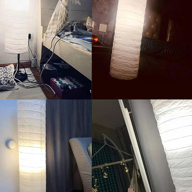 Description Picture 6 of item1Pc Nordic Style Minimalist Floor Lampshade Paper Design Floor Lamp Shade European Style Home Hotel Bedroom Decoration Lamp