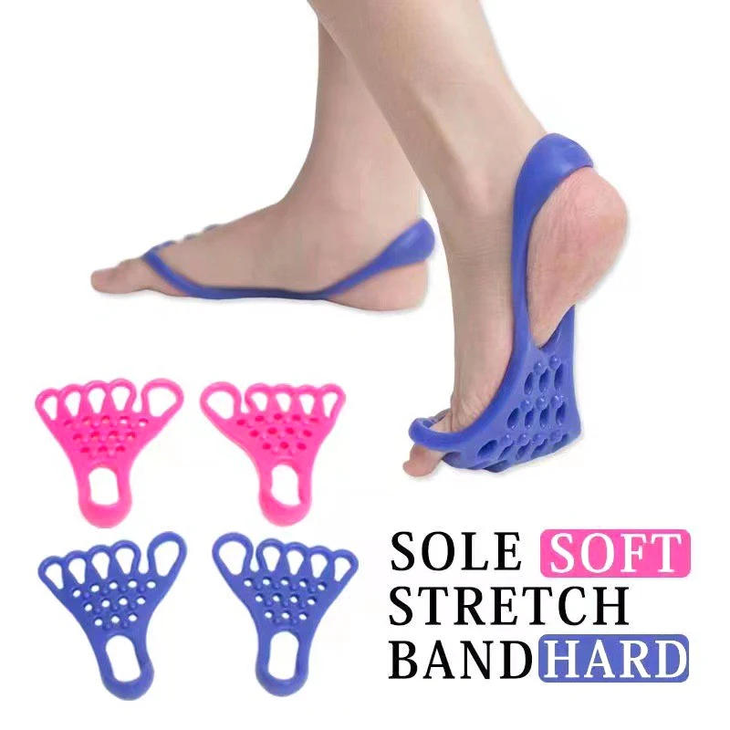 Description Picture 3 of item1 Pair Toe Valgus Correction Belt Hallux Valgus Exercise Protect Muscle Relax Foot Massgae Yoga Tool Elastic Stretching Band