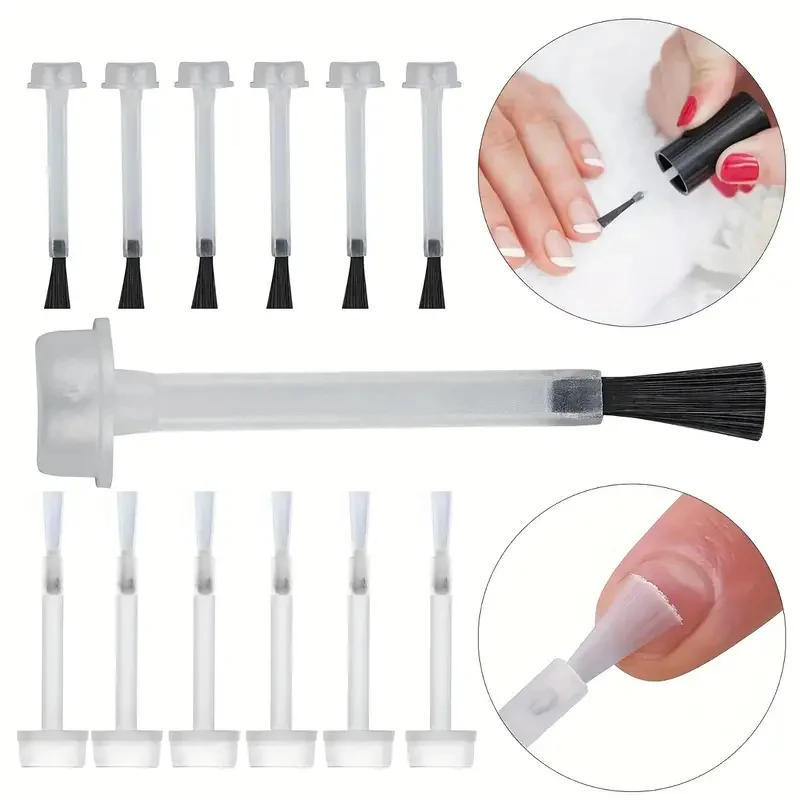 Description Picture 3 of item20Pcs/box Nail Brush Polish Brushes Replacement 3 Styles Disposable Nail Polish Brush Liquid Manicure Applicators Brush Tools