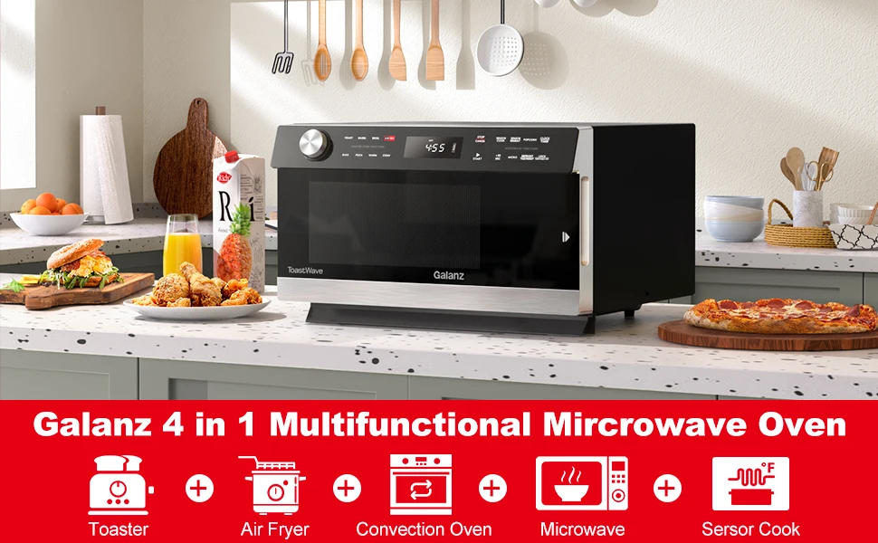 Description Picture 2 of itemGalanz GTWHG12S1SA10 4-in-1 ToastWave with TotalFry 360, Convection, Microwave, Toaster Oven