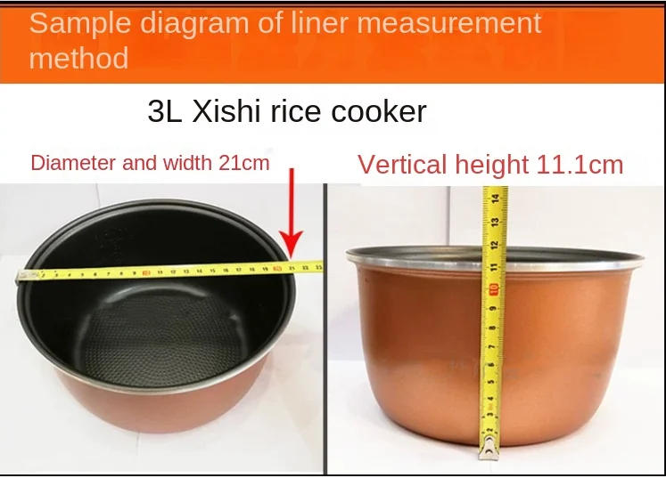 Description Picture 3 of itemRice cooker liner 2.5L3L4L5LCFXB30FC829 40FC829 pressure cooker liner 6L lining