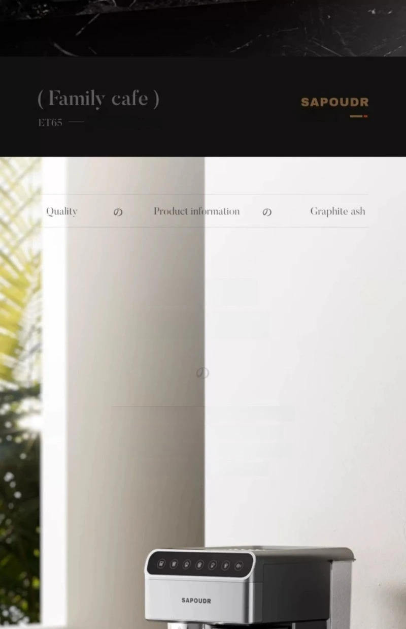 Description Picture 3 of itemHome Espresso Coffee Machine Semi-automatic Milk Frothing Espresso Machine 20Bar High Pressure Extraction Coffee Machine