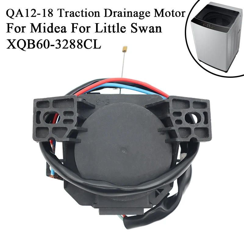 Description Picture 2 of itemQA12-18 Washing Machine Tractor Drain Motor Drain Valve for Midea for Little Swan Washing Machine Accessories Parts XQB60-3288CL