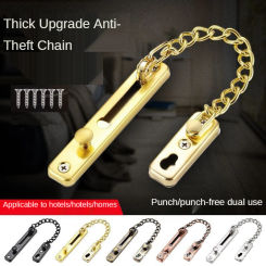 Anti-theft chain door chain home door latch door lock anti-theft lock security lock door lock anti-lock pin punch-free