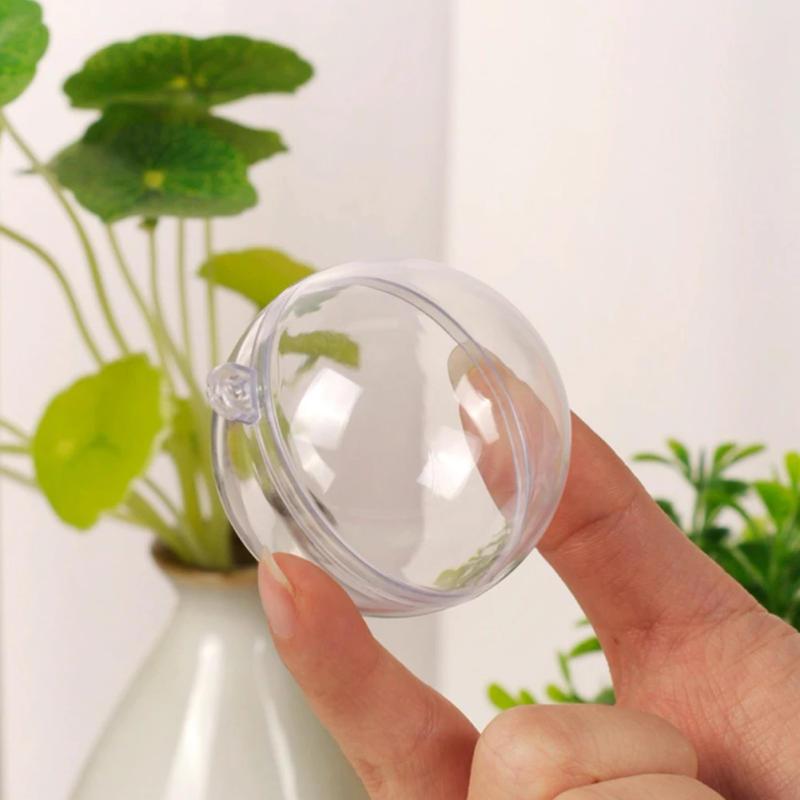 Description Picture 4 of item10-40PCS Christmas Transparent Ball Christmas Tree Hanging Ornaments Xmas Tree Decor Acrylic Crafts Ball New Year Decoration