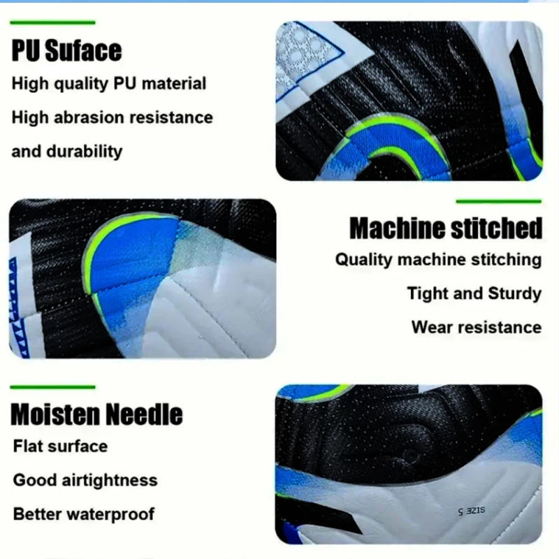 Description Picture 3 of itemHigh Quality Classic Soccer Balls Official Size 5 PU Material Goal Team Outdoor Match Game Football Training Ballon De Foot