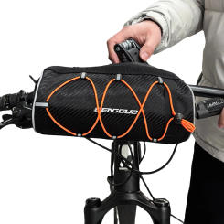 2.5L Bike Handlebar Bag Large Capacity Bicycle Frame Pannier Bag Multi-Pockets Portable Shoulder Bag for Outdoot Cycling