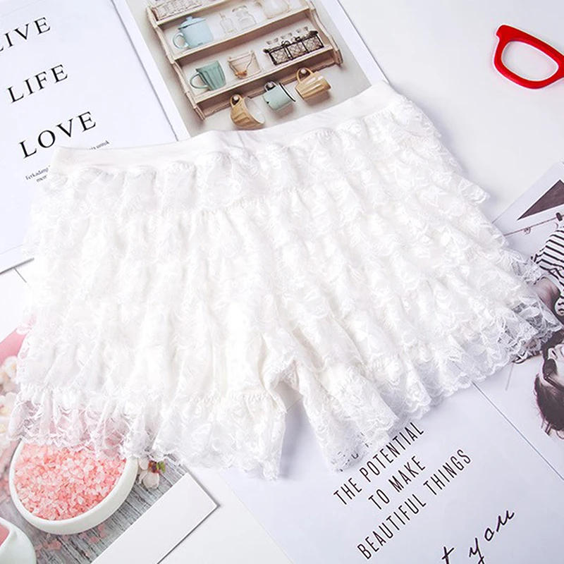 Description Picture 6 of itemWomen Lace Frilly Ruffle Knicker Underwear Short Pants Safety