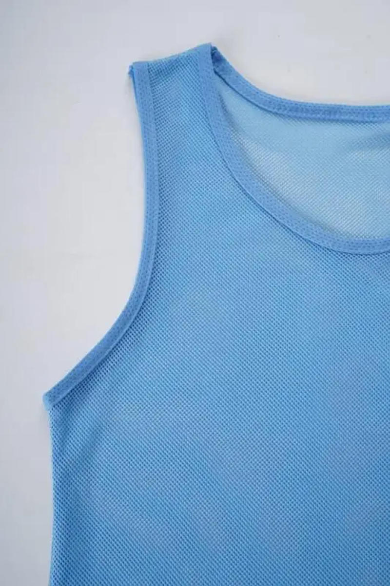 Description Picture 6 of item12 PCS Men's Football Pinnies Quick Drying Soccer Jerseys Youth with Numbers Basketball Team Practice Sports Training Vest